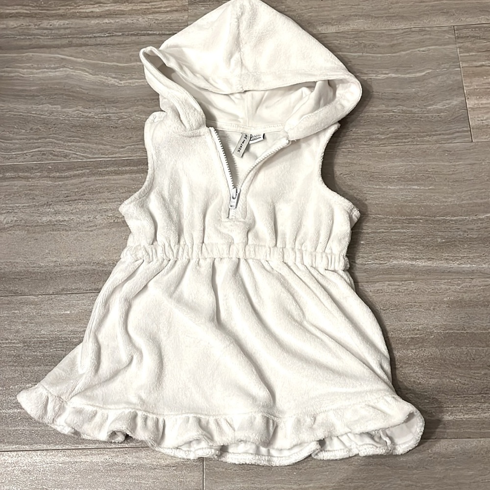 Janie and Jack White Terry Pool Dress